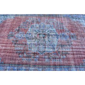 Alfombra Turca Grande, Alfombra Vintage de 5.5x8.8 pies, Alfombra de Lana Azul - Product Image 4