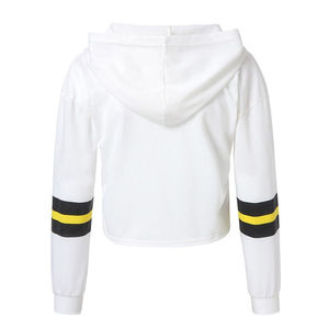 Sudaderas de alta calidad Sudadera con capucha para mujer Nuevo estilo OEM ODM Casual Logotipo personalizado Impresión Crop Top Sudadera con capucha - Product Image 6