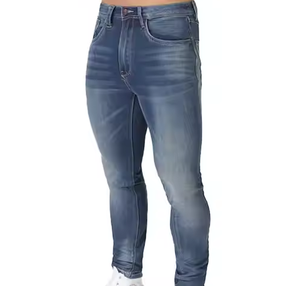 Hot Style Washed Denim Jeans Pants Breathable Print Design for All Seasons Top Sale - Product Image 1