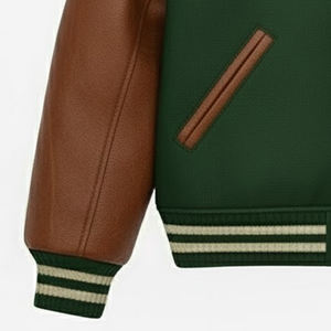 Chaqueta Universitaria Informal de Alta Calidad al por Mayor para Hombre, Chaqueta Universitaria con Logotipo Personalizado Estampado y Bordado de Chenilla para Hombre - Product Image 3