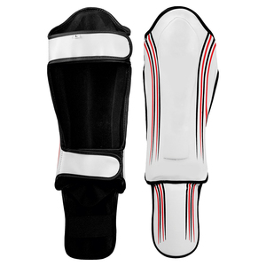 Maya Hide Leather Espinilleras Boxeo Kickboxing Muay Thai MMA Entrenamiento Empeine Artes marciales Sparring BJJ Almohadillas de entrenamiento protectoras - Product Image 5