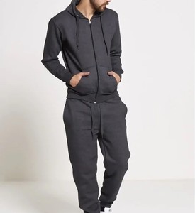 เสื้อมีฮู้ดและกางเกงโชว์ไหล่สำหรับผู้ชายชุดวอร์มและมีฮู้ดชุดวอร์มผ้าคอตตอนออกแบบได้ตามต้องการ - Product Image 2