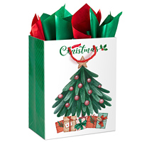 Wholesale Eco-Friendly Custom Printed Colorful Cardboard Paperboard Gift Bags Cotton Rope Handles Glossy Lamination for Holiday