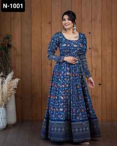 Nueva colección de vestidos étnicos indios Anarkali, Georgette simple con estampado digital para festivales de boda, ropa India pakistaní - Product Image 4