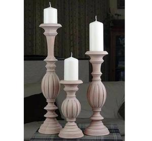 Ensemble de bougeoirs Ensemble décoratif en bois Bougeoir X Mas Day Doué Logo personnalisé Maison Bougeoir en bois X Mas Day - Product Image 2