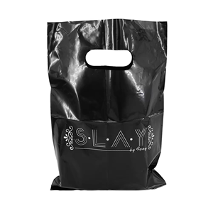 Bolsa de camiseta de plástico personalizada de alta calidad LDPE/HDPE diseño de fuelle lateral con asa troquelada para uso en supermercado con logotipo personalizado - Product Image 5