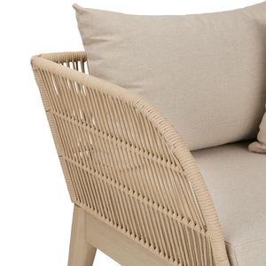 Outdoor <b>Arm</b> <b>Chair</b> Waterproof UV Resistant <b>with</b> Woven Rope and Cushion Garden Furniture Wholesale Supplier - Product Image 6