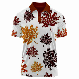 Camisa de Golf de Alta Gama para Hombre, Manga Corta, Bordado 3D, Logotipo Personalizado, Diseño Sólido, Antiarrugas, Spandex/Poliéster, Corte Regular - Product Image 2