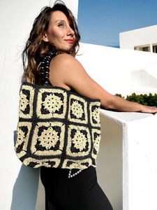 กระดาษถัก Rafia สําหรับฤดูร้อน Tote ฟางกระเป๋าชายหาด Boho Raffia Tote One Handle กระเป๋ากุ๊ยของขวัญวันแม่ - Product Image 5