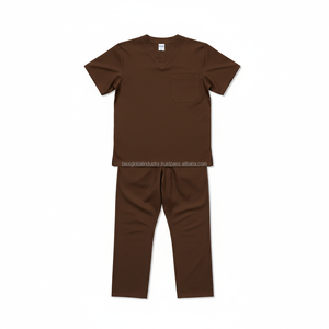 ชุดยูนิฟอร์มสครับส์ทางการแพทย์แบบสั่งทำ OEM ผ้าซาตินน้ำหนักเบา คอวี สำหรับบุรุษและสตรี - Product Image 4