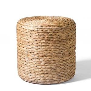 Water hyacinth <b>stool</b> pouf natural weave fiber ottoman <b>chair</b> convenient <b>foot</b> <b>stools</b> wholesale - Product Image 4