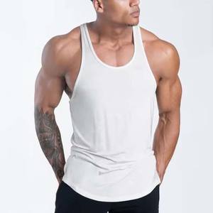 Men's Plain Blank Workout Gym <b>Vest</b> <b>Stringer</b> Bodybuilding Tank Tops Quick Dry Breathable Fitness Sports Tank Top Men Summer - Product Image 1