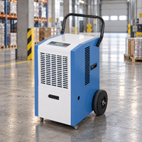 Nouveau déshumidificateur portable 50L/D avec roues pour la protection des stocks en entrepôt de petite taille et la gestion de l'humidité dans les entrepôts commerciaux