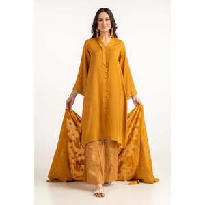 Camisa Informal de Viscosa Acrílica Teñida con Dupatta de Jacquard de Terciopelo GLM-23-56 para la Temporada de Otoño - Product Image 3