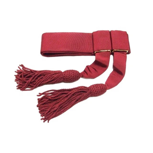 Ceremonial Uniform Purple Waist Sash <b>Belt</b> Top Selling Custom Made Uniform Waist Sash <b>Belt</b> - Product Image 2