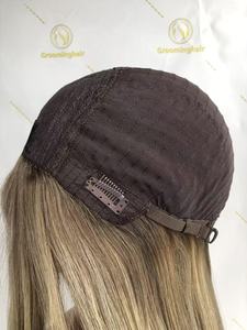 En stock perruque juive en soie de cheveux humains vierges européens de luxe perruques casher pour Solutions de perte de cheveux - Product Image 6