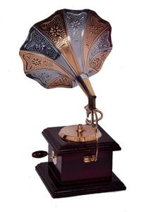 Exhibición de Gramófono de latón profesional para decoración del hogar, hotel, oficina, exhibición antigua para los mejores regalos únicos, decoración al por mayor - Product Image 6