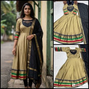 Kurti Elegante para Mujer, Diseño Jacquard sin Seda con Bordado, Manga 3/4, Estilo Adulto, Listo para Exportación - Product Image 6