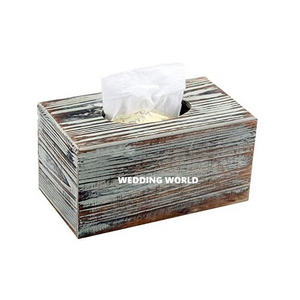 กล่องทิชชู่ไม้ทรงสี่เหลี่ยมผืนผ้าสไตล์คลาสสิกของตกแต่งโต๊ะใหม่ - Product Image 4