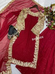 New Arrival Georgette Lehenga Suit Beautiful Georgette <b>Sequence</b> Embroidery Work Lehenga <b>Top</b> with Georgette Embroidered Dupatta - Product Image 2