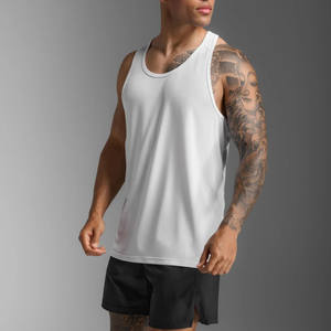 Camiseta sin Mangas Deportiva Personalizada al por Mayor para Hombre, Ajustada, Ligera, Transpirable, para Gimnasio - Product Image 1