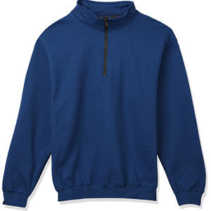 Sudaderas de Forro Polar 100% Algodón de Última Tendencia con Cremallera de Cuarto, Cuello Simulado y Parte Inferior Elástica, Bordado Personalizado, para Hombre, Estilo Urbano - Product Image 2