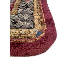 Alfombra de Lana Anudada a Mano de Gran Tamaño Aalam, Diseño Abstracto de Medallón Rosa y Morado, Rectangular, para el Hogar, Pasillo, Sala de Estar - Pae-5939 - Product Image 4