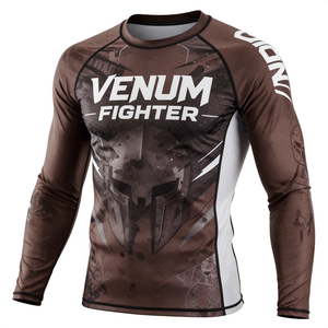 Camiseta de Compresión Venum de Alta Calidad con Logotipo Personalizado, Protección UV, para MMA y Natación, Manga Larga, Venum Fighter Rash Guard - Product Image 2