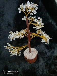 Vente en gros de quartz naturel transparent en forme d'arbre, 300 perles, pierres précieuses faites à la main, décoration Feng Shui pour la maison, décoration intérieure - Product Image 4