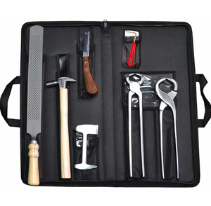 TROUSSE D'OUTILS OEM HORSE Kit d'instruments de maréchal-ferrant de haute qualité personnalisable 7 pièces dans un portefeuille en cuir directement du fabricant - Product Image 6