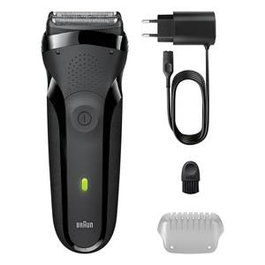 Cabezal de Repuesto para Afeitadora Eléctrica Serie 3, Negro y Gris, Ricaricabile 300S, Cabezal de Repuesto para Afeitadoras Eléctricas - Product Image 1