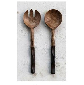 Acacia Wood Kitchen Utensils Set for Cooking,Wooden Cooking Utensils Acacia & Mango Wood Spoons Handmade - Product Image 5