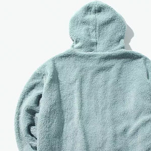 OEM High Quality <b>Vintage</b> Cotton Sherpa Hoodie for Men Loose Zipper <b>Sweatshirt</b> with Autumn Print Wholesale at Low Price - Product Image 6