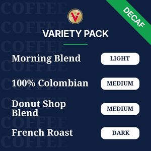 Victor Allen's Coffee Decaf Coffee Variety Pack (Decaf Donut Shop Blend, Morning Blend, French Roast, 100% Colombian), 54 Count - Product Image 3