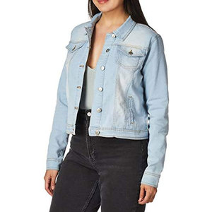 OEM Service Jeans Jacket For Women Premium Quality Streetwear Cotton Made Women Jeans Jacket For Adults - Product Image 3