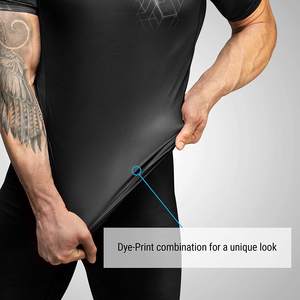 Rash Guard respirant à manches courtes pour hommes fabriqué au Pakistan Slim Fit Rash Guard Nouveau design Hommes Rash Guard en gros - Product Image 5