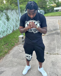 Ensemble de survêtement décontracté d'été personnalisé pour homme : T-shirt en coton à manches courtes et short – Ensemble 2 pièces - Product Image 6