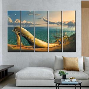 Impression sur toile abstraite et surreale moderne par Vladimir Kush, décoration de bureau, 5P:Gallery Wrapped - Product Image 1
