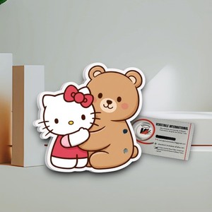 Plaques à cils Love Lash Tiles Marque Privée Hello Kitty Teddy Bear pour extensions de cils en acrylique, magnétiques, diamant, fleur, carré, cercle - Product Image 3