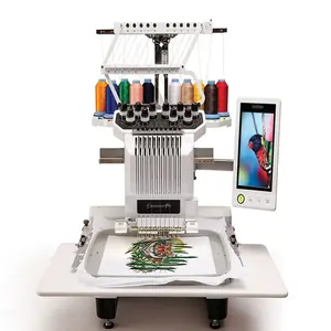 Ric0ma 10 Needle Embroidery Machine Complete Package in stock for sale