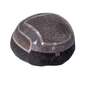 Peluca de Cabello Humano Virgen Remy Indio, Tupé con Ondas Naturales, Trama Única para Prótesis Capilares de Encaje - Product Image 1