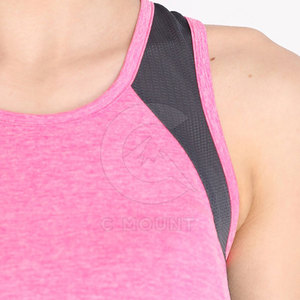 Camiseta sin mangas para mujer de último estilo, superventas, algodón, poliéster, gimnasio, ropa deportiva, estilo informal transpirable - Product Image 4
