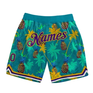 Pantalones Cortos Deportivos Transpirables de Doble Capa de Malla Personalizados con Bolsillos con Cordón, Pantalones Cortos de Baloncesto para Deportes al Aire Libre - Product Image 2