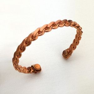 Traditional handmade <b>copper</b> <b>bracelet</b> for global jewelry trade with smooth polish and strong durable construction - Product Image 3