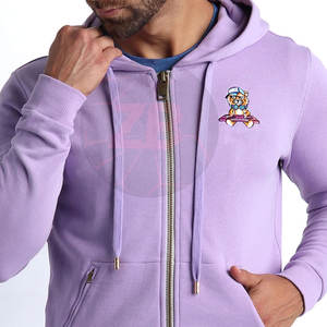 Trajes de chándal de invierno para hombre de cantidad a granel hechos a medida, ecológicos, transpirables, último estilo, patrón sólido, bordado, servicio OEM - Product Image 3