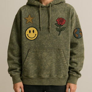 OEM de calidad de los hombres Boxy recortada Oversized Dropshoulder Pullover Hoodie Custom Cotton Streetwear bordado Technics Hooded - Product Image 2