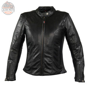 แจ็กเก็ตหนังแท้สำหรับผู้หญิงแจ็กเก็ตหนังแท้สำหรับใส่ขี่รถจักรยานยนต์สไตล์ใหม่ - Product Image 5