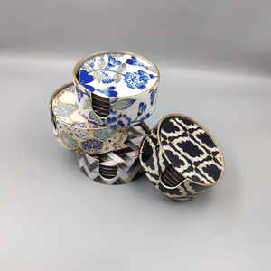 Vajilla de madera ecológica de lujo grande, decoraciones de fiesta de primera calidad, estampados elegantes, cuencos, tazas, posavasos personalizados - Product Image 5