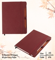 Cahier A5 à couverture rigide en cuir vert pour l'écriture, le dessin, l'esquisse, le journal de voyage, le papier vierge.