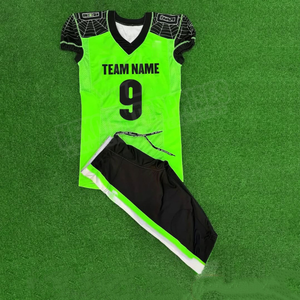 Maillot de football américain personnalisable, uniforme à sublimation, séchage rapide, respirant, manches courtes, unisexe, meilleure vente - Product Image 5